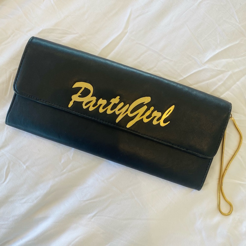 Party Girl Leather Clutch